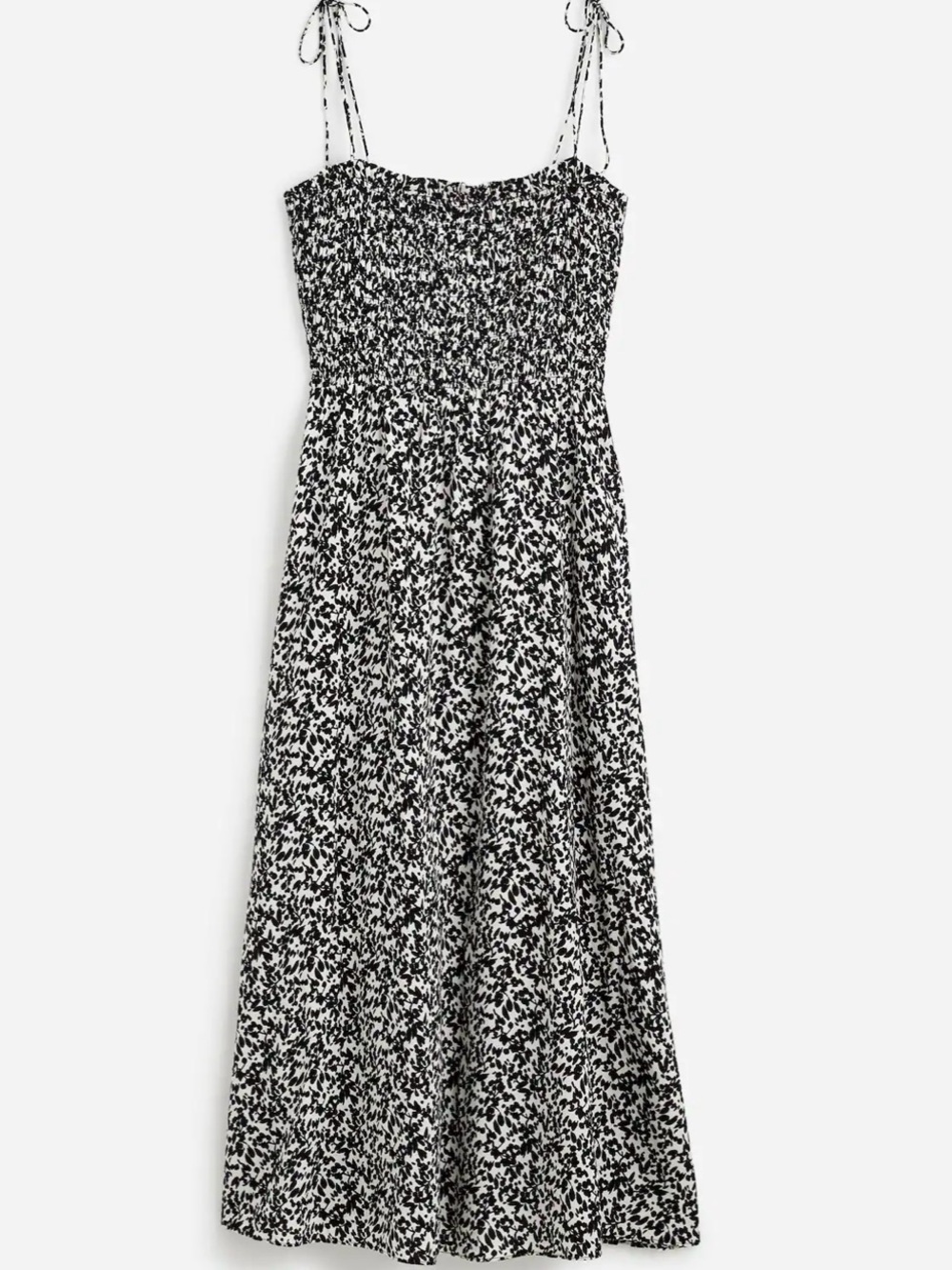 Madewell Tie Shoulder Midi Dress in Floral